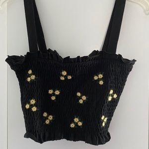 “Floral” cropped top